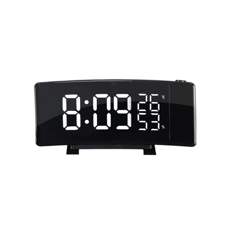 Projection Alarm Clock Radio Digital Clocks with USB Charger, 0-100% Full Range Brightness Dimmer Dual Alarm Clock with 5 Sounds: Default Title