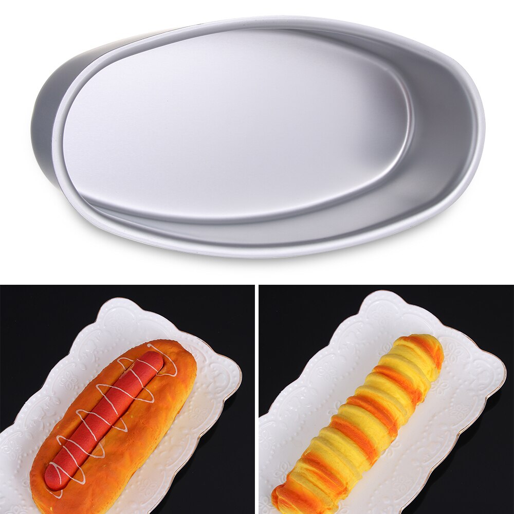 1/2PCS Oval Shape Cheesecake Baking Bread Pan Non-stick Aluminum Alloy DIY Toast Cake Mold Tray Kitchen Gadgets