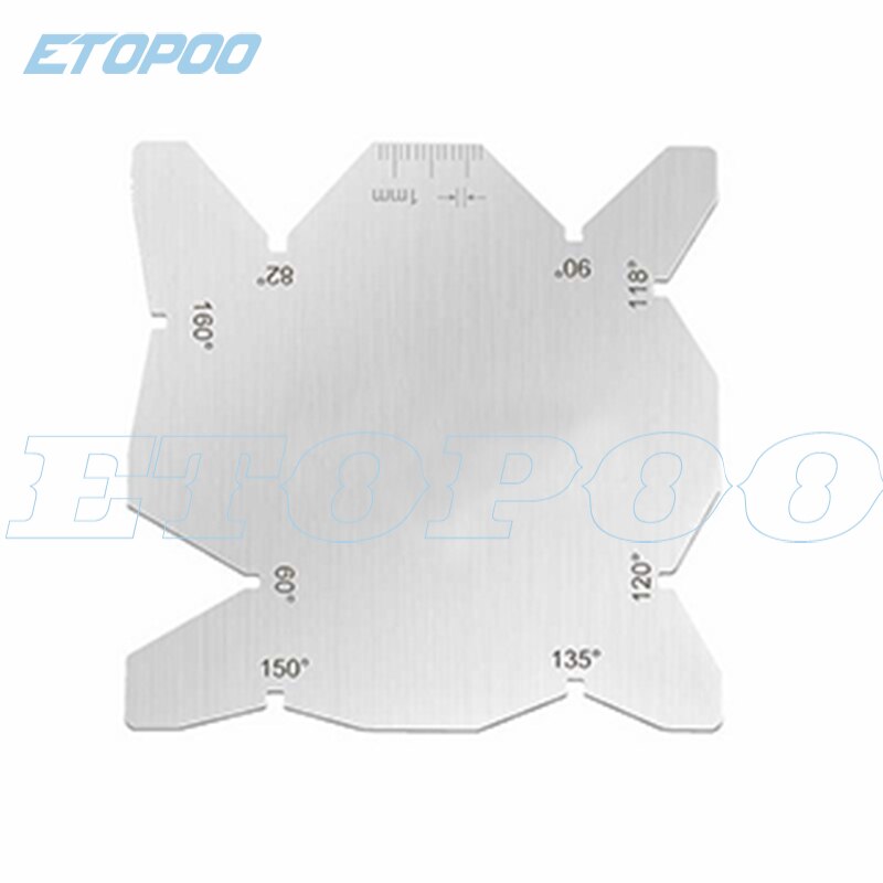 Drill Bits Angle Gauge Stainless Steel Corner Front Edge Gauge Meter Sharpening Inspection Drill Bits Angle Inspection Gage: 1pc C