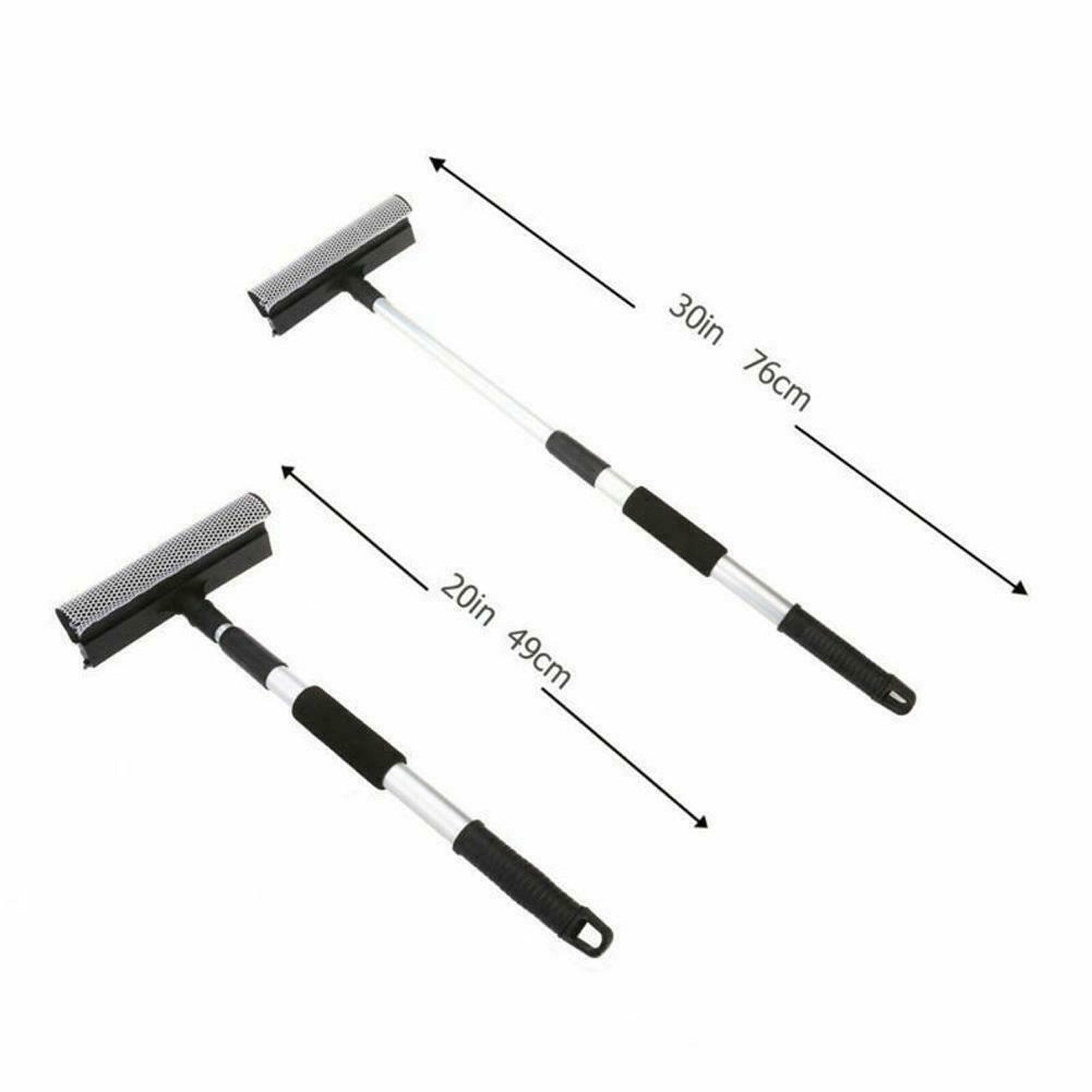 Cleaning Brush Extendable Rubber Window Cleaning Squeegee Sponge For Windshield Super Fiber Cleaning Cloth Scraper Brush: 1pc adjustable 