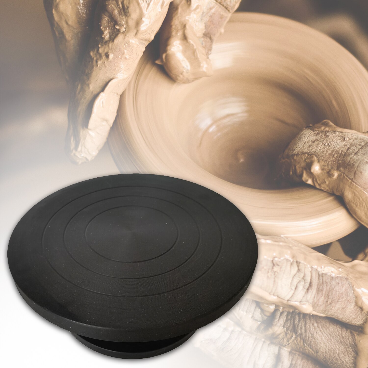 Art Supply 10in Diameter Sculpting Wheel Mini Clay Making Pottery Wheel Turntable with Ball Bearings Pottery Wheel Pottery