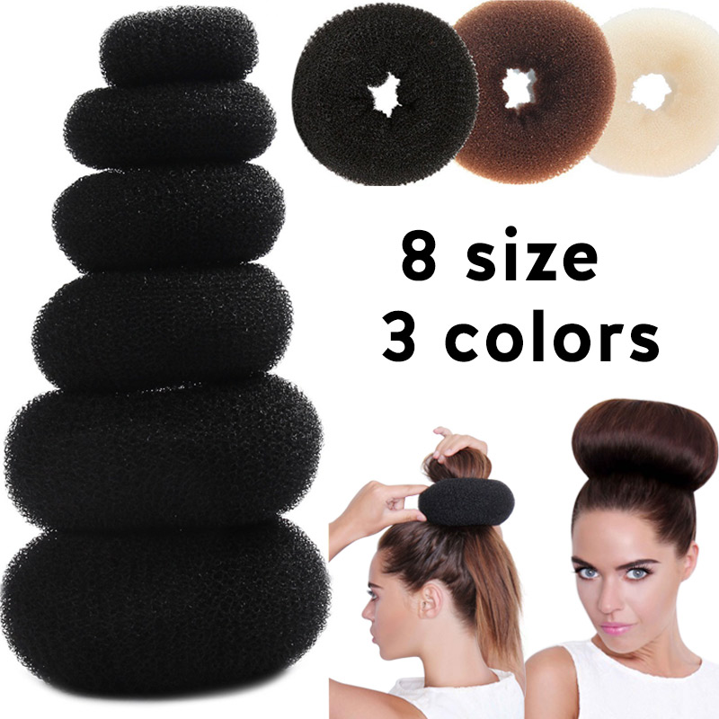 Creatore di panini per capelli Ciambella Spugna magica in schiuma Facile anello grande Strumenti per lo styling dei capelli Accessori per capelli stile capelli per le donne