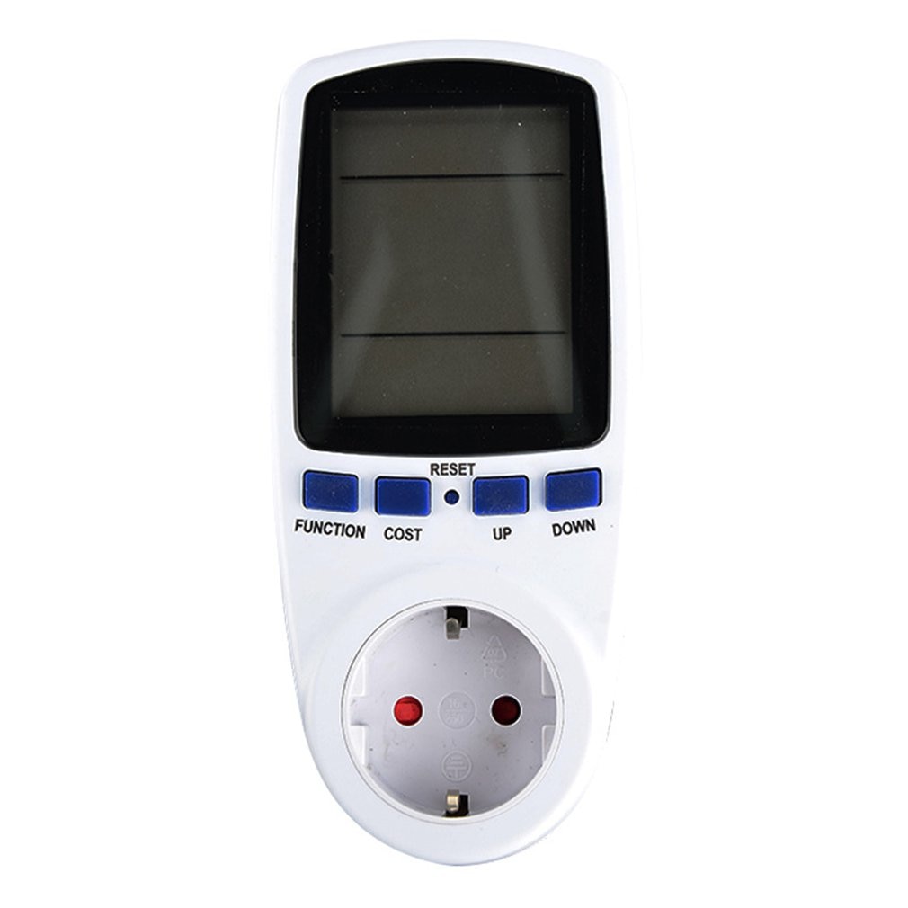 KWE-PMB01 Plug Socket Digitale Voltage Wattmeter Stroomverbruik Watt Energie Meter Ac Elektriciteit Analyzer Monitor