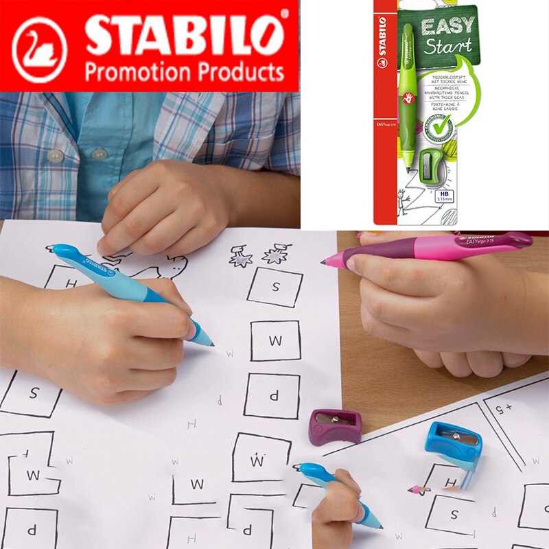 1einstellen Stabilo EASYergo 3,15 Mechanische Bleistift Bleistift Blei 3,15mm Verknüpfungen Hand/Rechte Hand Stift Automatische Bleistifte Schüler