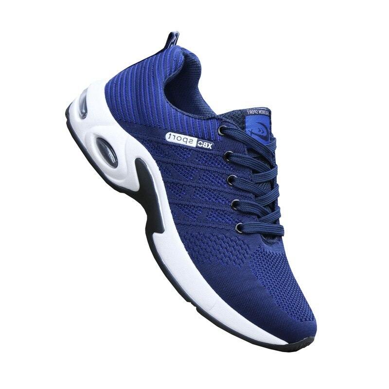 Populær stil mænd tennissko snøre mænd sportssko top luftpude stødabsorbering skridsikre sneakers snøre