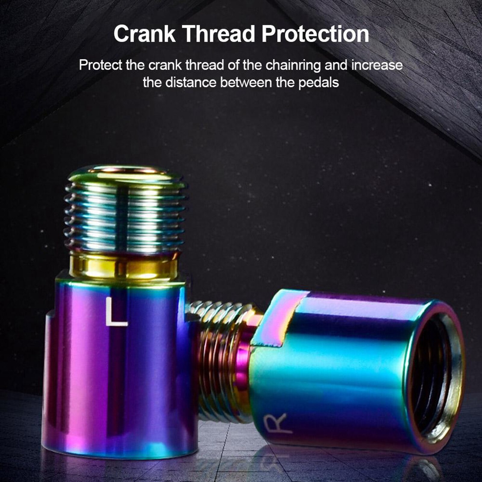 Fiets Pedaal Extenders Adapter Mtb Road Bicycke Pedalen Extended 9/16Inch 20Mm: Multicolor