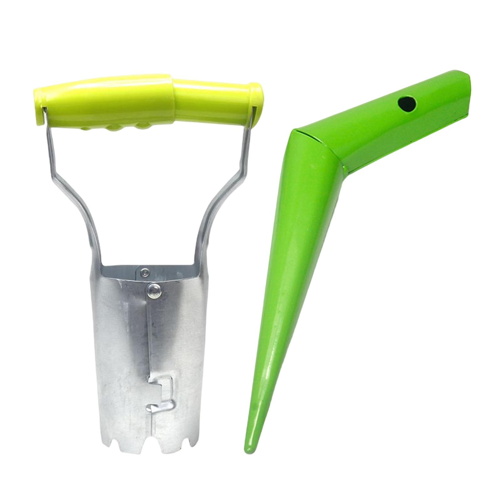 2x Bulb Planter &amp; Seed Sower Plant Hole Digger Hole Marker Tool Gardening Tools for Dahlias Daffodils Farming Tools