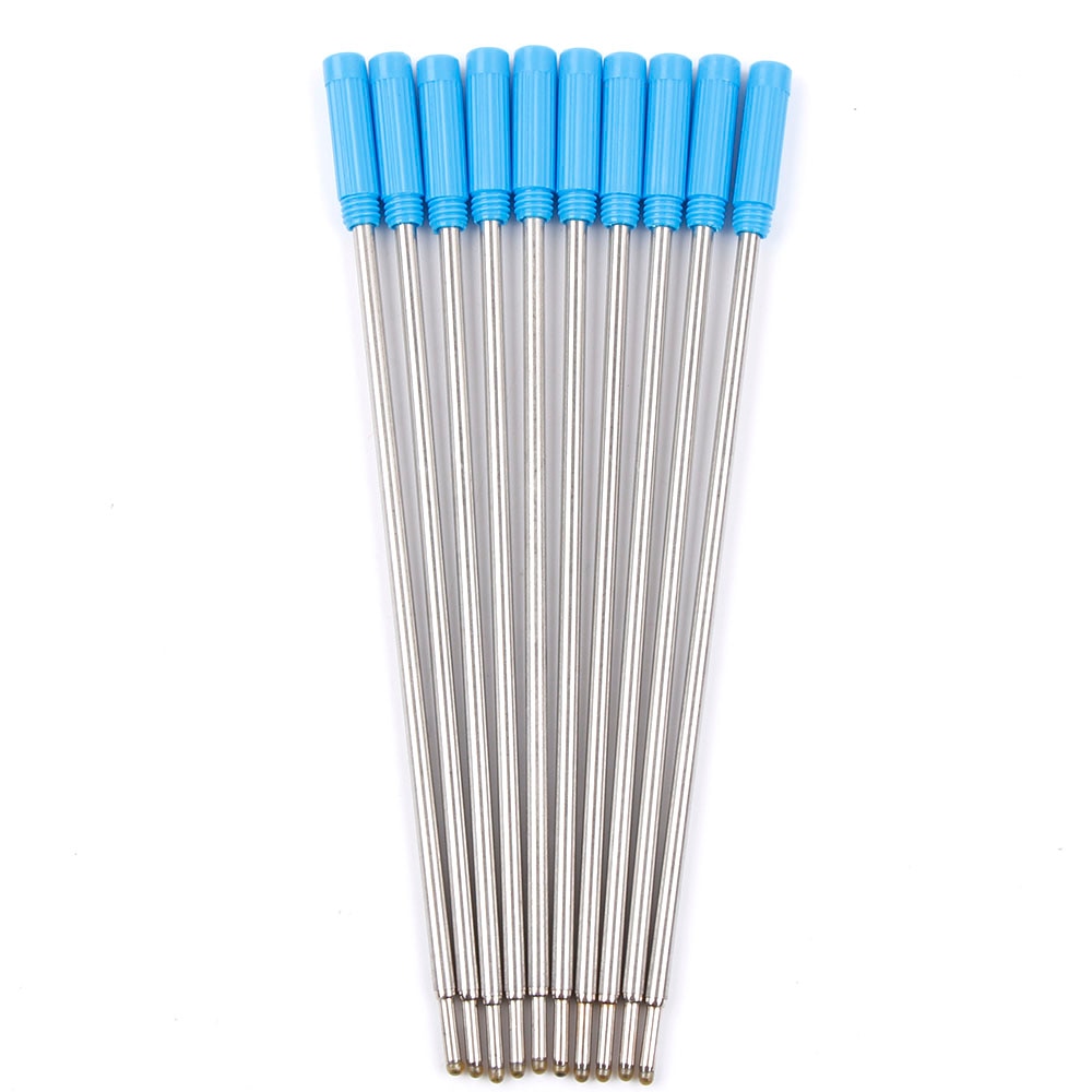 10Pcs/Set Refills Cross Style Ballpoint Pen Ink Refills Suit 0.7mm BLACK and Blue