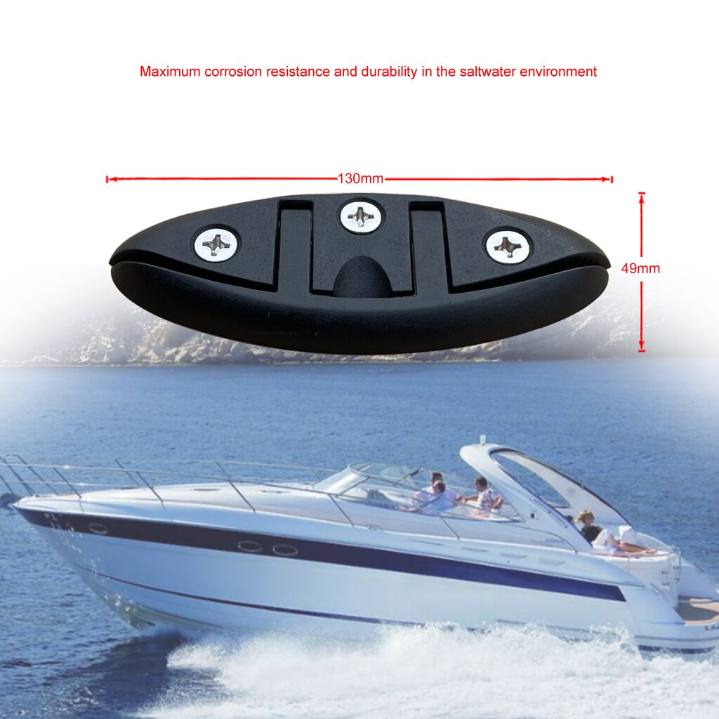 2PCS Boat Accessories Nylon Sailboats Flip Up Folding Pull Up Cleat Dock Deck Boat Marine Kayak Hardware Line Rope Mooring Cleat