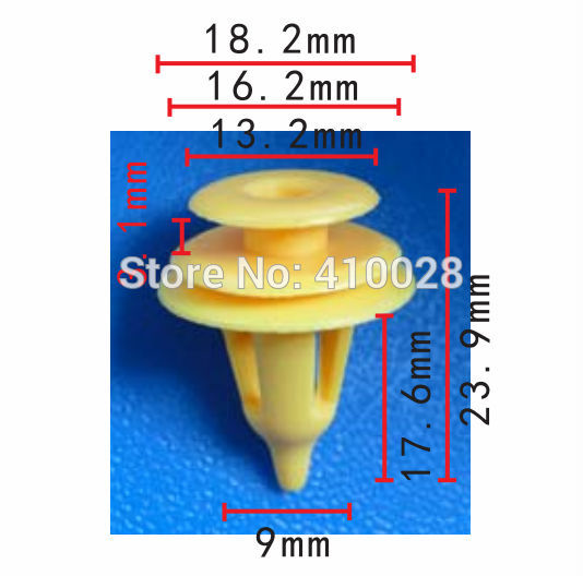 shhworldsea 100PCS panel wykończenia drzwi samochodu uchwyt weatherstrip retainer panel wykończeniowy klips tylnej klapy dla jeep dla toyota: green