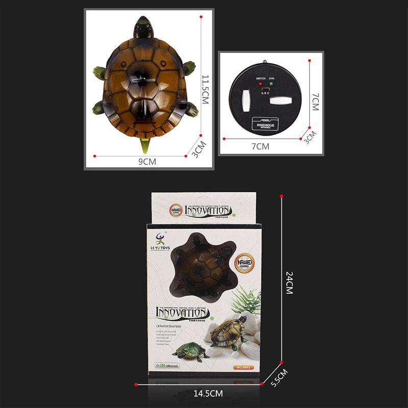 RC animal toys remote control simulation small tortoise crawl plaything electric sports infrared realistic walking glow boy