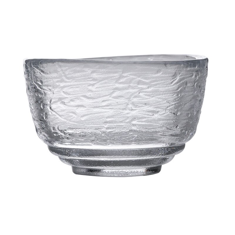 Japanischen Stil transparent Tee Tasse Klar Wärme Beständig Kung Fu Glas Tasse Wasser Blume Tee Schüssel Heimat Küche Büro Getränk: E