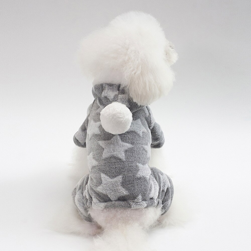 Pyjama Chihuahua Pincher Roupa Pajamas For Dogs Pajamas Dog Pyjama Winter Fleece Jumpsuit Winter Four Legs Warm Pet Clothing: D / M