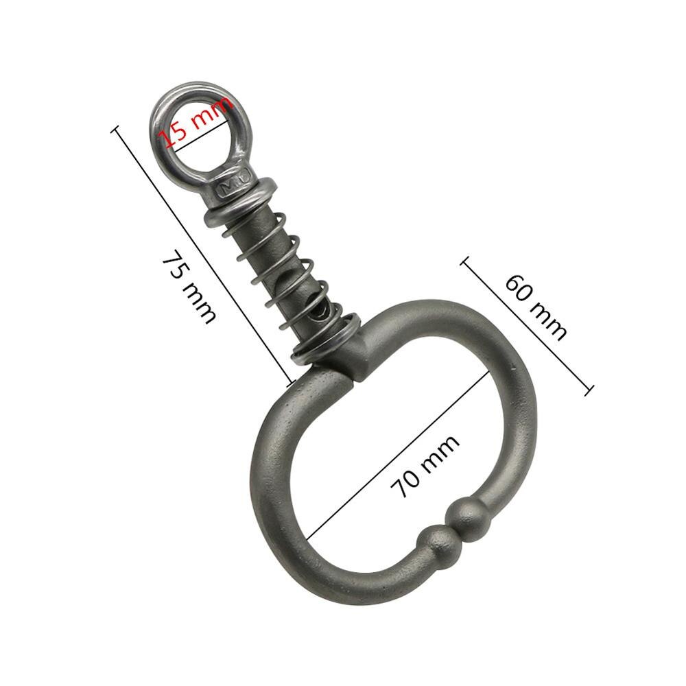 Edelstahl Durchmesser 70mm Große Vieh Nase Ring Frühling Stier Nase Klemmen Kuh Nase Traktion Ringe Ware Bindung Werkzeug 1 Pc