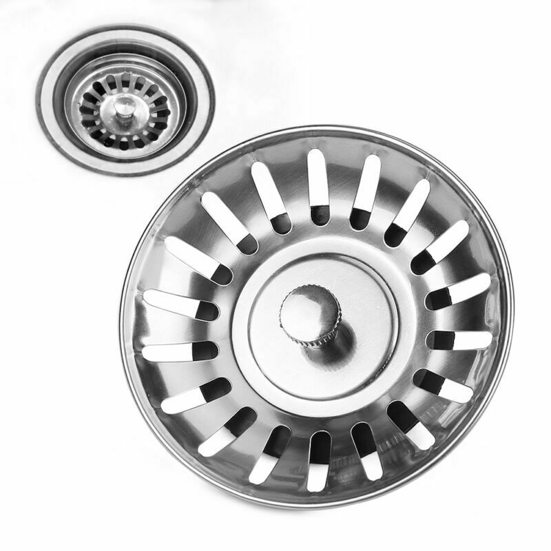 1-2 Stuks Roestvrijstalen Keuken Gootsteenzeefje Stopper Afval Plug Sink Filter Badkamer Wastafel Gootsteen Ontgeuringseffect Levert