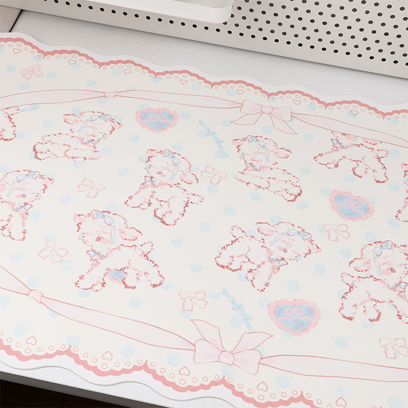 Grote Gaming Muismat Schattig Klein Lam Grote Bureaumat Kantoortafel Muismat Kawaii Waterbestendig Antislip Laptop Bureau Accessoires