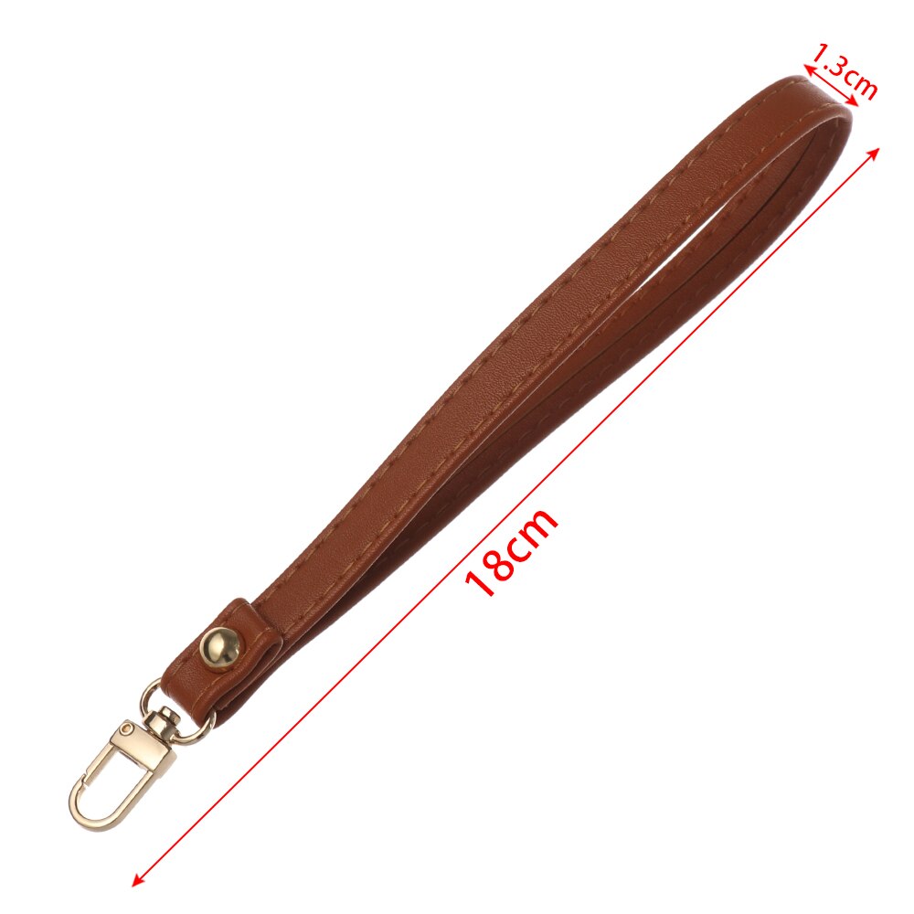 Waterproof PU Leather Wallet Strap Belt Portable Replaceable Handbag Metal Bag Wrist Strap Straps Key Belt