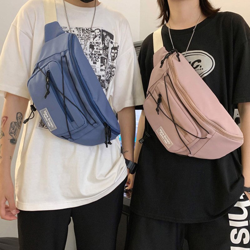 Grote Capaciteit Heuptas Unisex Fanny Pack Streetwear Borst Zak Hip Hop Banaan Tassen Outdoor Grote Riem Taille packs