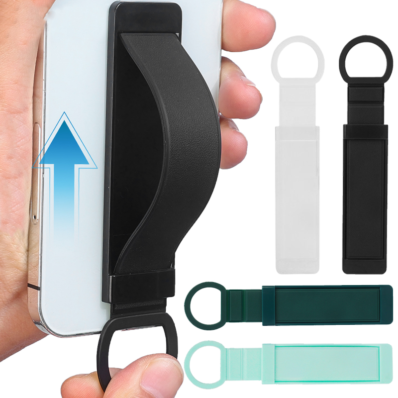 Support de doigt de bracelet universel, boucle Invisible, autocollant arrière de téléphone portable, support de bureau, poignée télescopique Push Pull