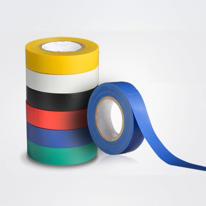 Waterproof and flame retardant electrical tape PVC tape electrical accessories electrical tape 10 meters 6 colors