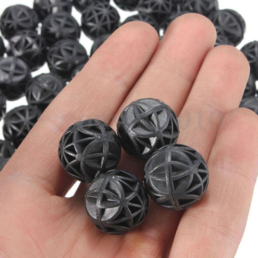 50 stk 16mm biologisk svamp fisketank filter akvarium bio baller media våt/tørr fisketank dam reefx