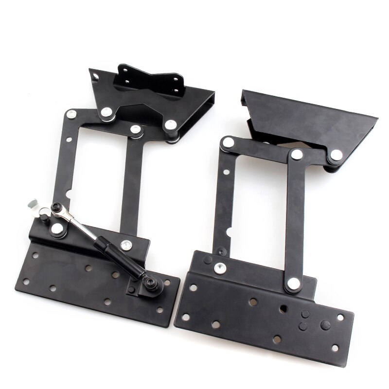 2PCS Folding Hydraulic Coffee Table Hinge Furniture Lifting Top Mechanical Hardware Lifting Table Computer Desk Frame