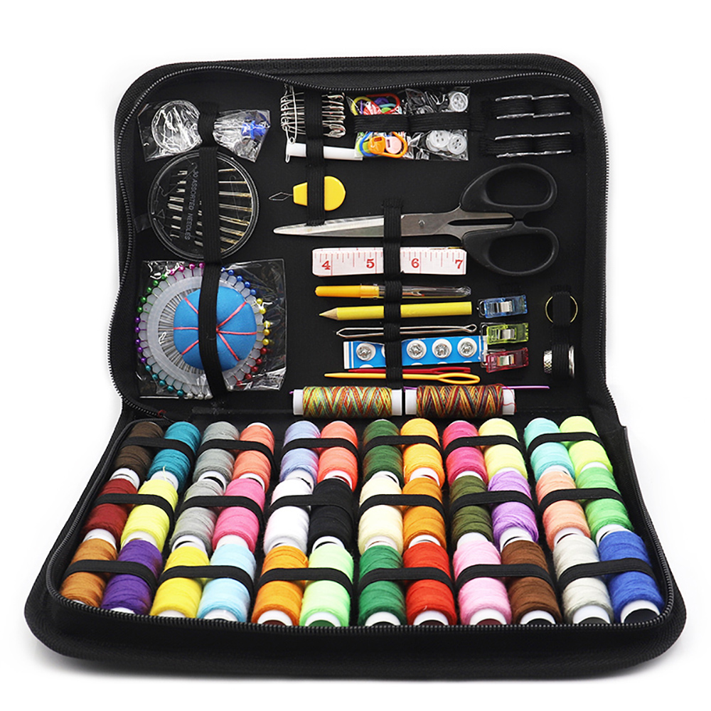Kits de costura DIY, caja de costura multifunción, conjunto para acolchado a mano, costura, hilo de bordar, accesorios de costura, Kits de costura