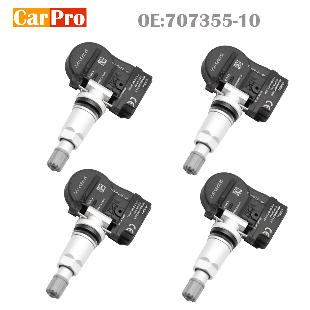 4 Stuks Bandenspanning Sensor Tpms 70735510 36106881890 36106856209 6855539 Voor Bmw F20 F21 F22 F23 F30 F31 F34 F45 f46 F80 F87