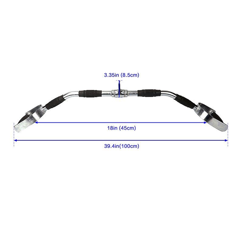 Home Lat Pull Down Bar Pulley Cable Machine Attachments For Gym Muscle Strength Workout Bodybuilding Exercise T Bar Handle Solid