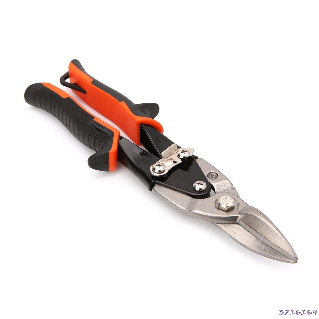 Cutting Scissors Hand Tool Straight Curved Aviation Tin Snip Sheet Metal Shear: Type 3-Straight Head