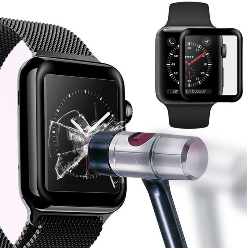 Folia ochronna do zegarka Apple Series 6 5 SE 4 3 2 1 iwatch osłona ekranu 44mm szkło PET do inteligentnego ochraniacza zegarka Pantalla