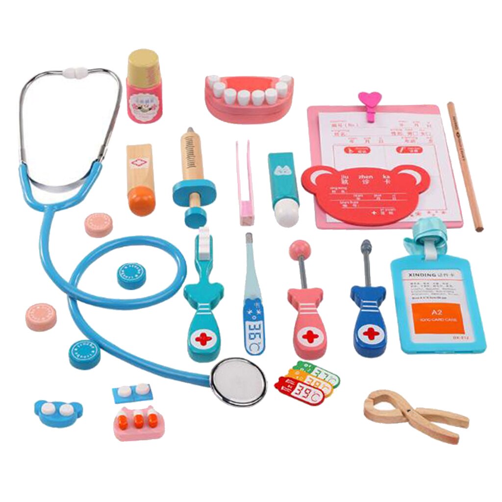 Full Set Doctor Kit Pretend Play Doctor Nurse Game Playset Toys Dark