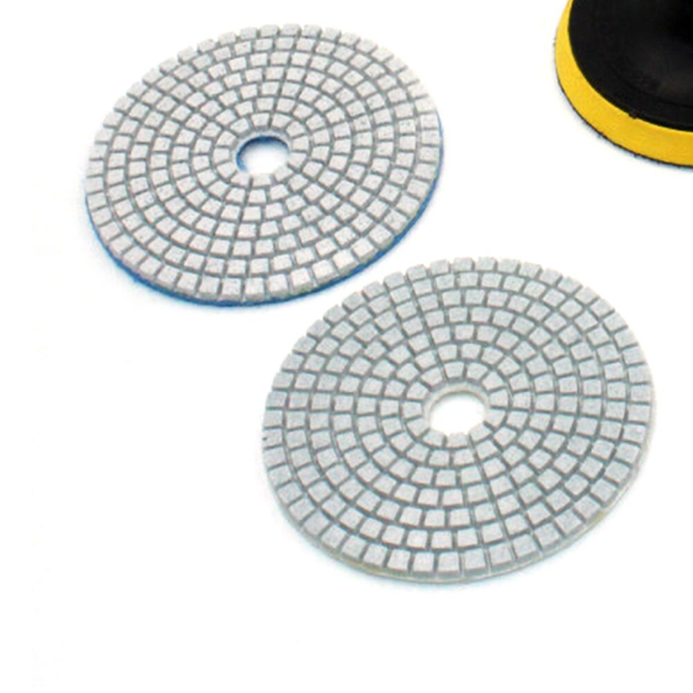 Kit de tampons de polissage diamant 16 pièces 4 pouces 100mm humide/sec pour granit pierre béton marbre polissage utilisation disques de meulage ensemble