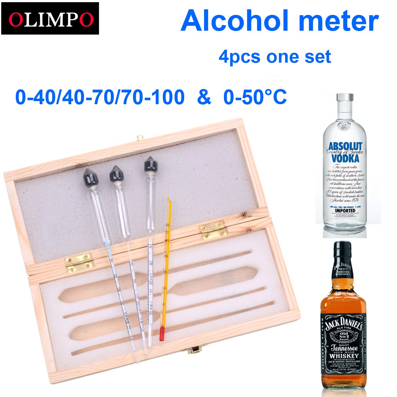 Alcohol Meter Alcoholmeter Meter Meten Alcohol Instrument Concentratie Meter Whisky Wodka Geesten Alcoholmeter