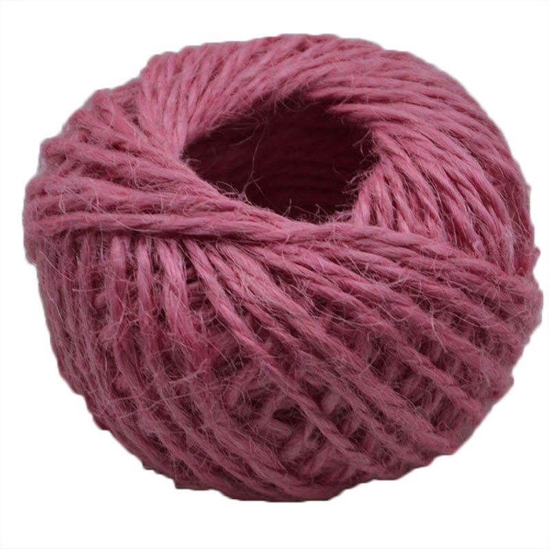 Rollo de hilo de Yute Natural, cuerda de arpillera de cáñamo, suministros de manualidades DIY, decoración para envolver de de boda, 30 m/rollo: R02
