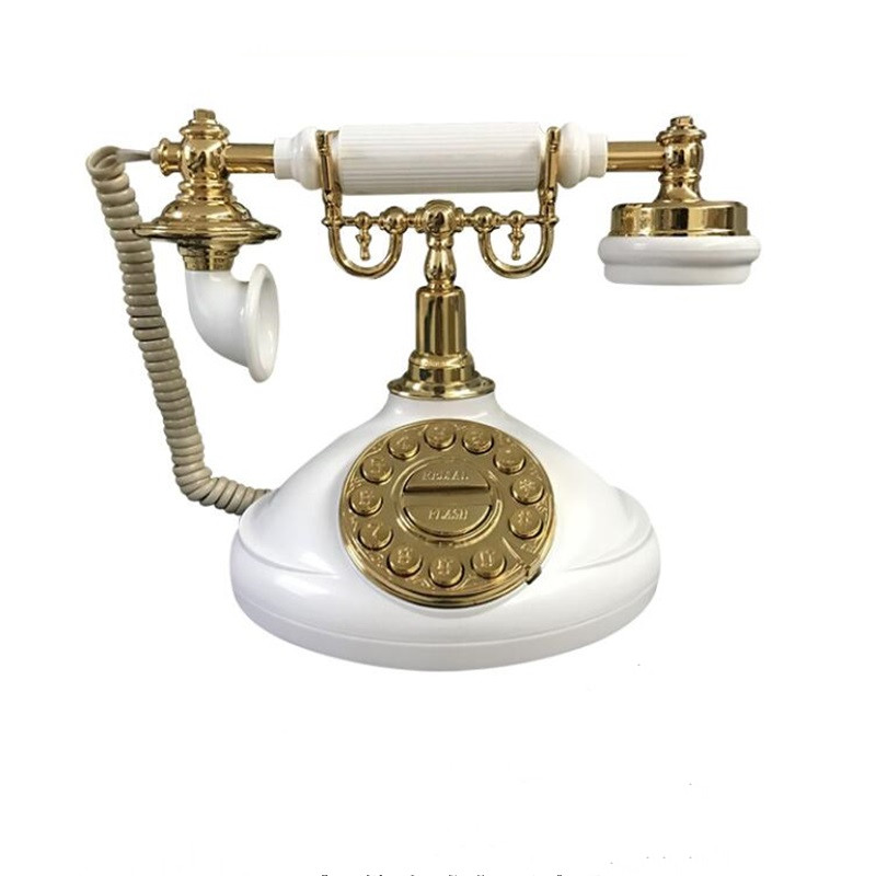 Nostalgic retro home office antique European telephone hotel lobby antique mechanical bell fixed landline
