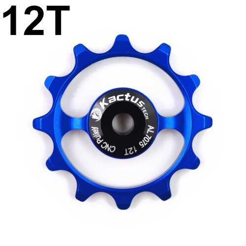 WILDSIDE bike wheel pulley Bearing Jockey pulley wheel set 11 speed ceramic carbon fiber bike rear derailleur guide bicycle part: 12T BLUE