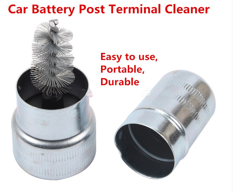 ! limpiador de Terminal de poste de batería de coche cepillo de suciedad y corrosión herramienta de limpieza de mano