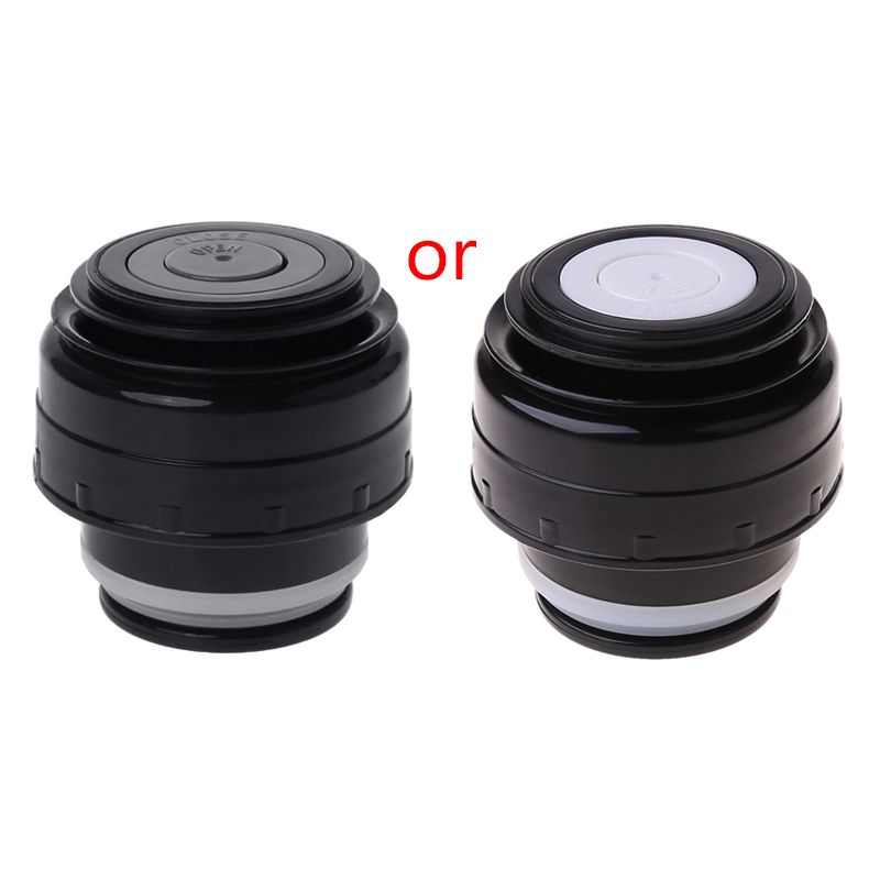 4.5cm/5.2cm/6.5cm/7.5cm Vacuum Flask Lid Thermos Cover Portable Universal Travel Mug Accessories: 5.2cm Black Grey
