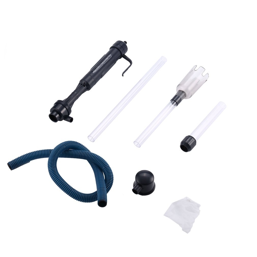1Pc Aquarium Battery Syphon Operated Fish Tank Vacuum Gravel Water Filter Clean Siphon Filter Cleaner Fish Tank Tools: Default Title