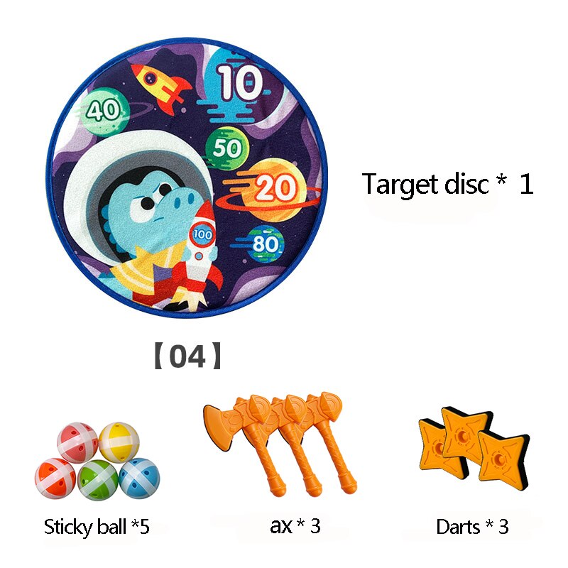 Cloth Dartboard Sets Kids Toys Safety Sticky Ball Target Darts Toy Children's Target Toy Safety Game Children Dart Toys: 14