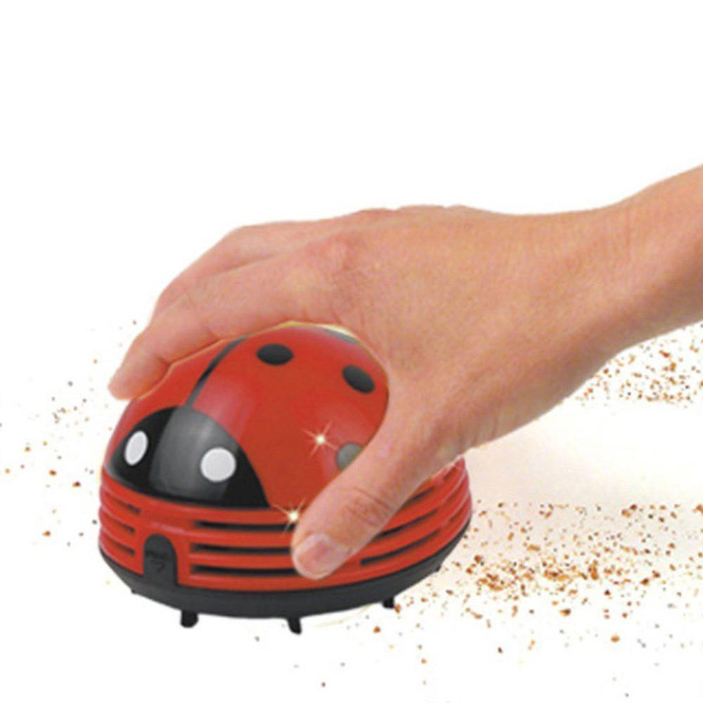 Cute Mini Beetles Vacuum Micro Cleaner Floor Corner Desk Table Keyboard Top Batteries Automatic Dust Sweepers Tools: Default Title