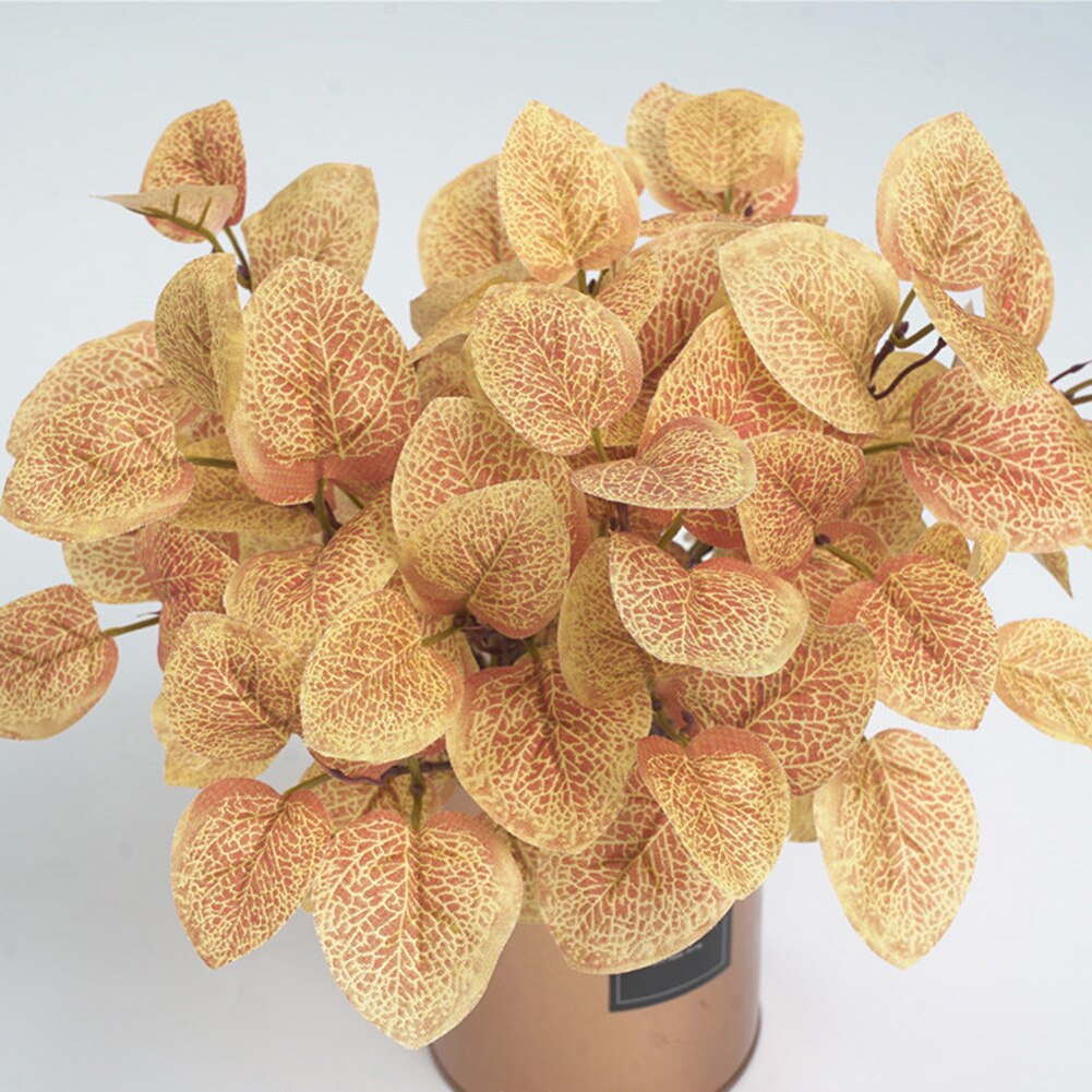 1pc konstgjorda eukalyptusbladsgren blomsterarrangemang festmöbler dekor