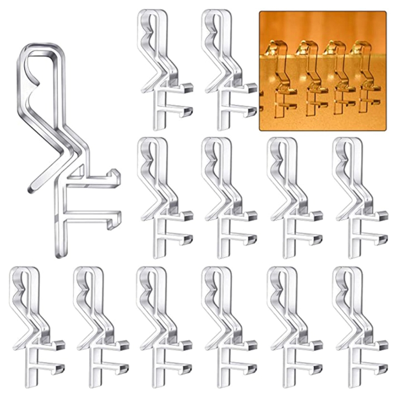 20Pcs Window Valance Clip Clear Plastic Hidden Retainer Horizontal Blind Bracket 85AC