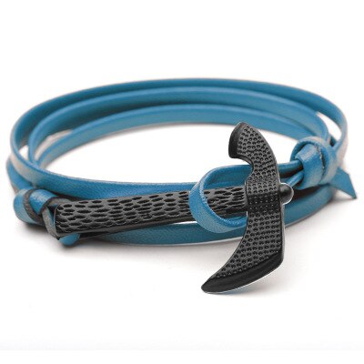 Økse hovedanker id armbånd mænd overlevelse reb kæde paracord armbånd han wrap metal sports kroge: 8
