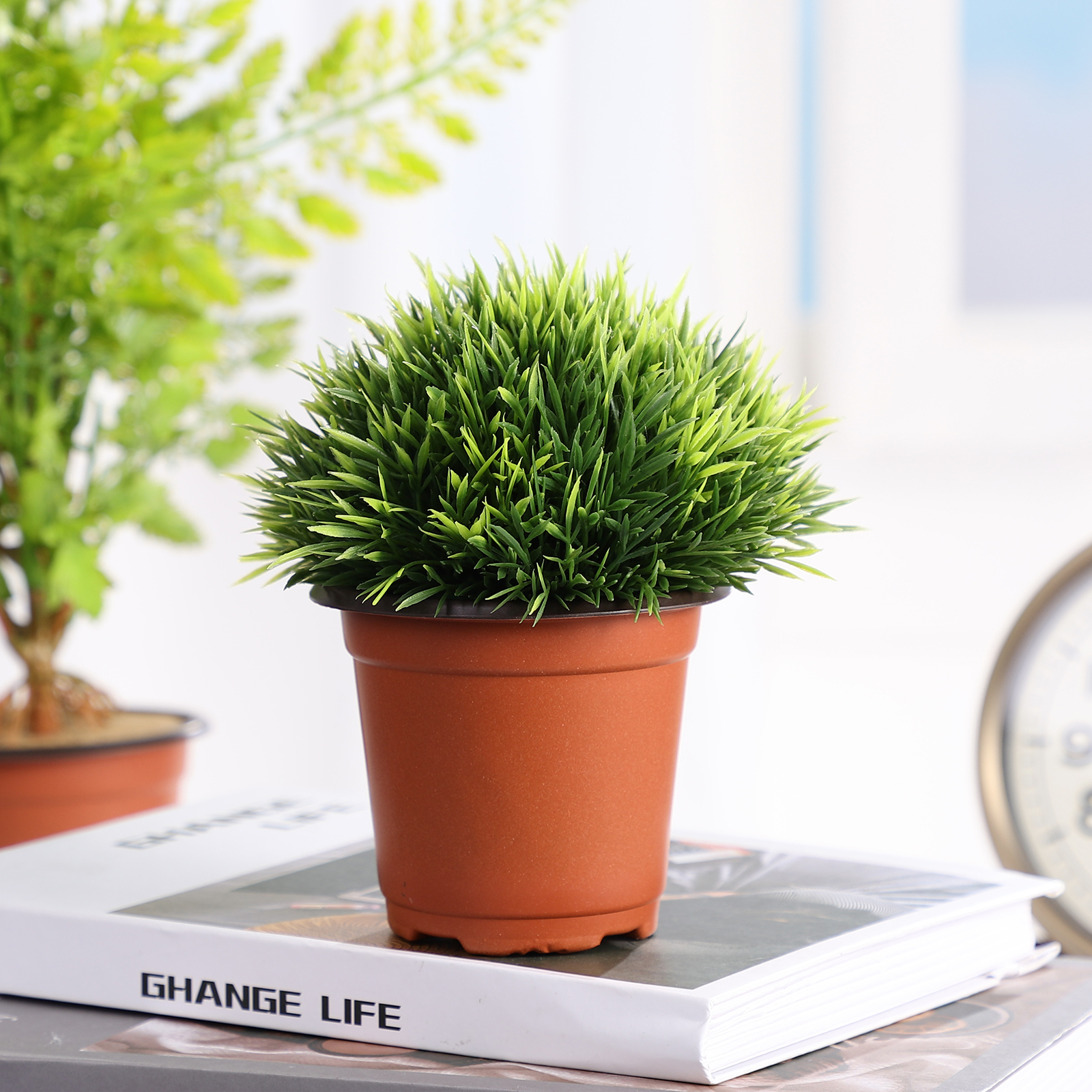 100 stk. plastik urtepotter minimalistiske beholdere drænhul til skrivebord bogreol balkon haveplanter letvægts