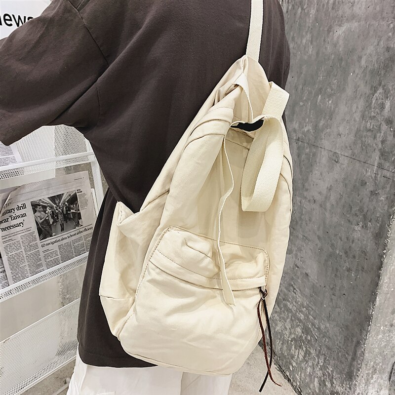 Mochila Retro Para estudiantes de secundaria, bolso universitario japonés de gran capacidad, bolsa de mensajero, bolsa de pecho, riñonera para mujer