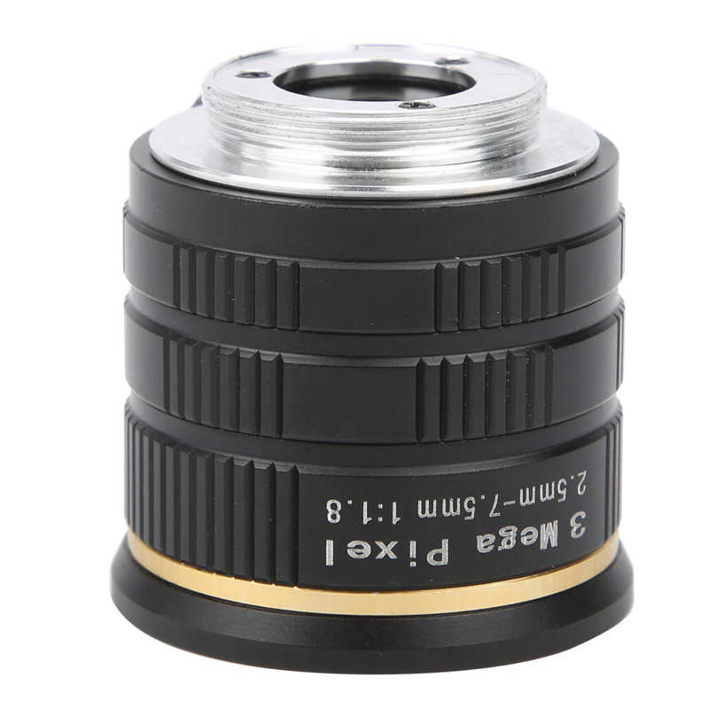 Digital Video Camera Lens 3MP HD Wide Angle Lens CS Mount 2.5-7.5mm Manual Zoom/Focus for CCTV Security Camera