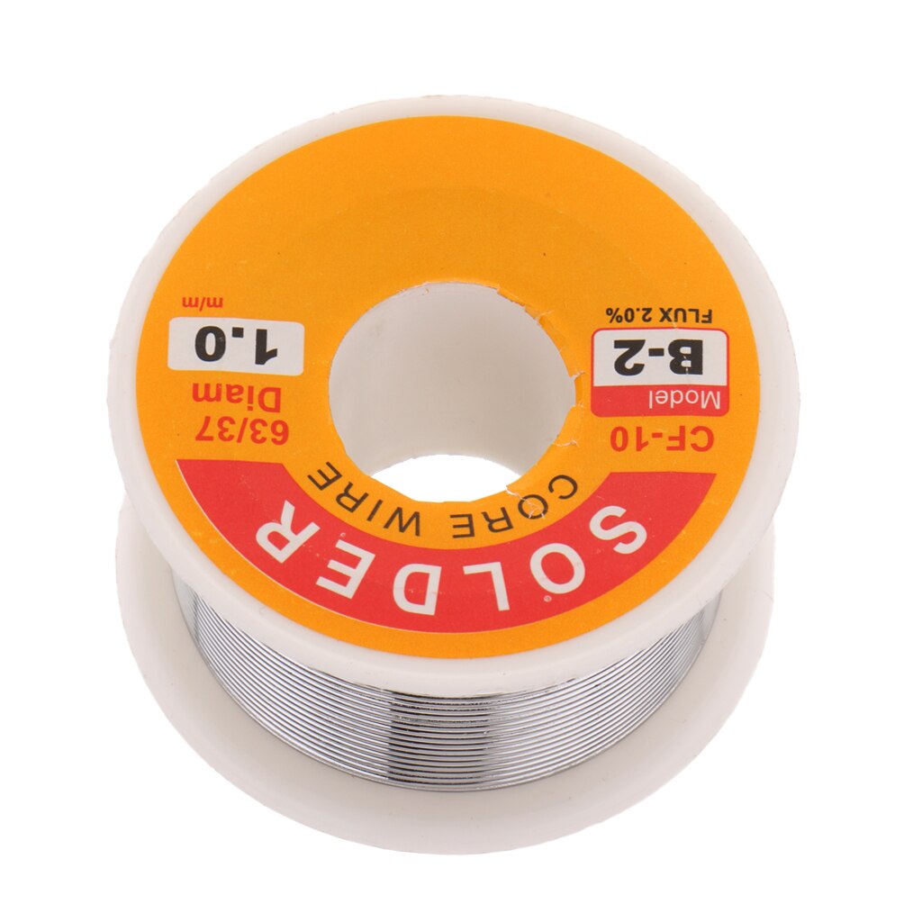 100g Tin Lead Solder Wire Rosin Core 2% Flux Iron Welding Tool 1.0mm Diameter For Electrical and Electronics Soldering Wire Roll