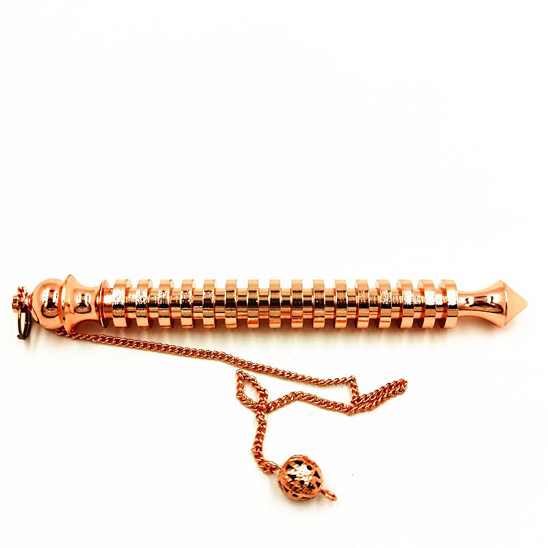 Metalen Charm Pendulum Voor Wichelroedelopen Waarzeggerij Reiki Healing Spirituele Wicca Vrouwen Mannen Amulet Schroef Vorm Pendule Radiestesia: rose gold